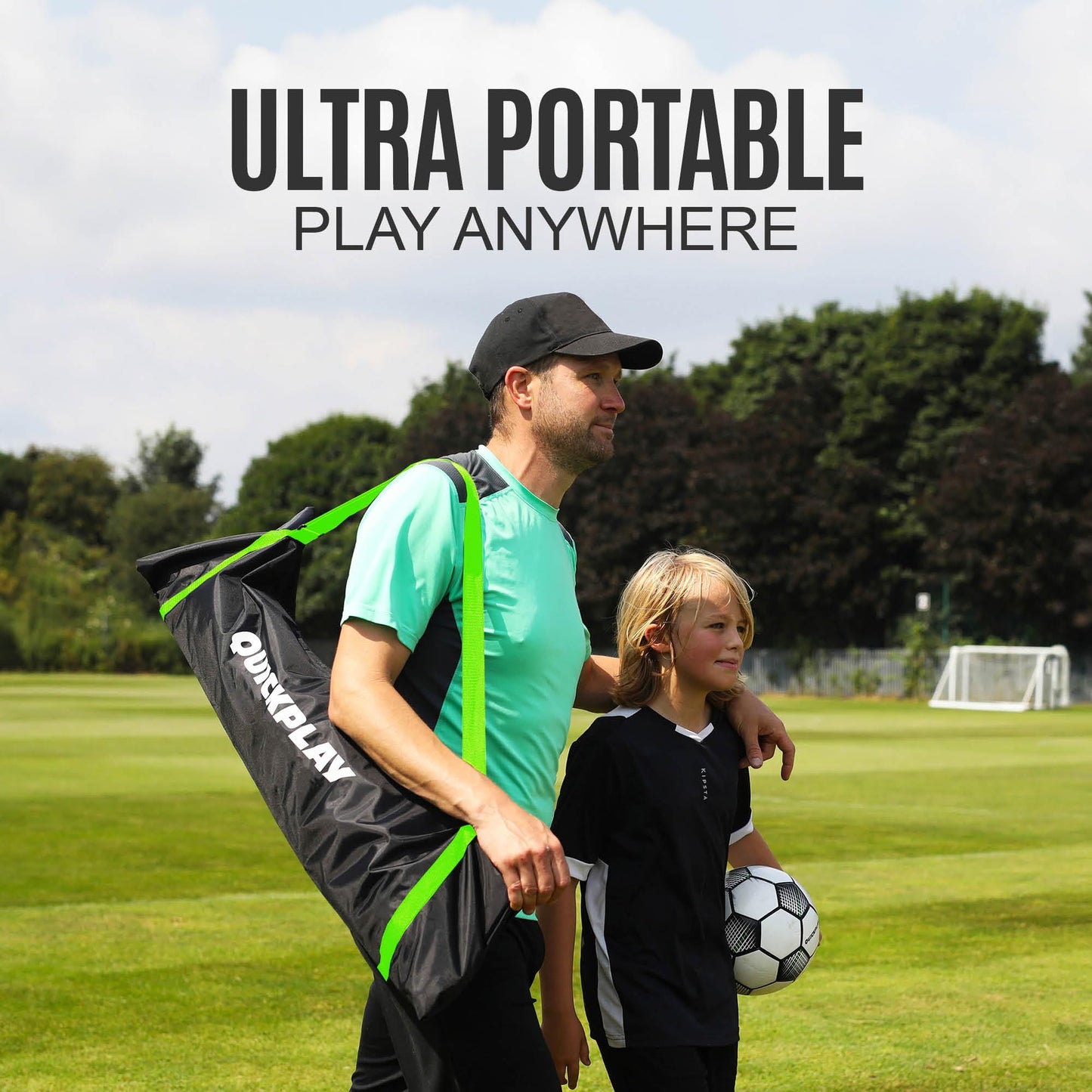 QUICKPLAY Kickster Academy Porteria de Futbol 1.8x1.2m (6x4')