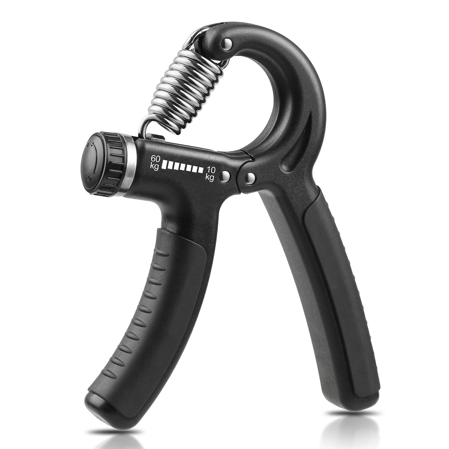 NIYIKOW Hand Grip, Antebrazo Ejercitar, Fortalecedor de Agarre de Manos, Resistencia Ajustable 10-60kg (22-132Lbs), Ejercitador de Manos Antideslizante, para Músicos Atletas-Negro
