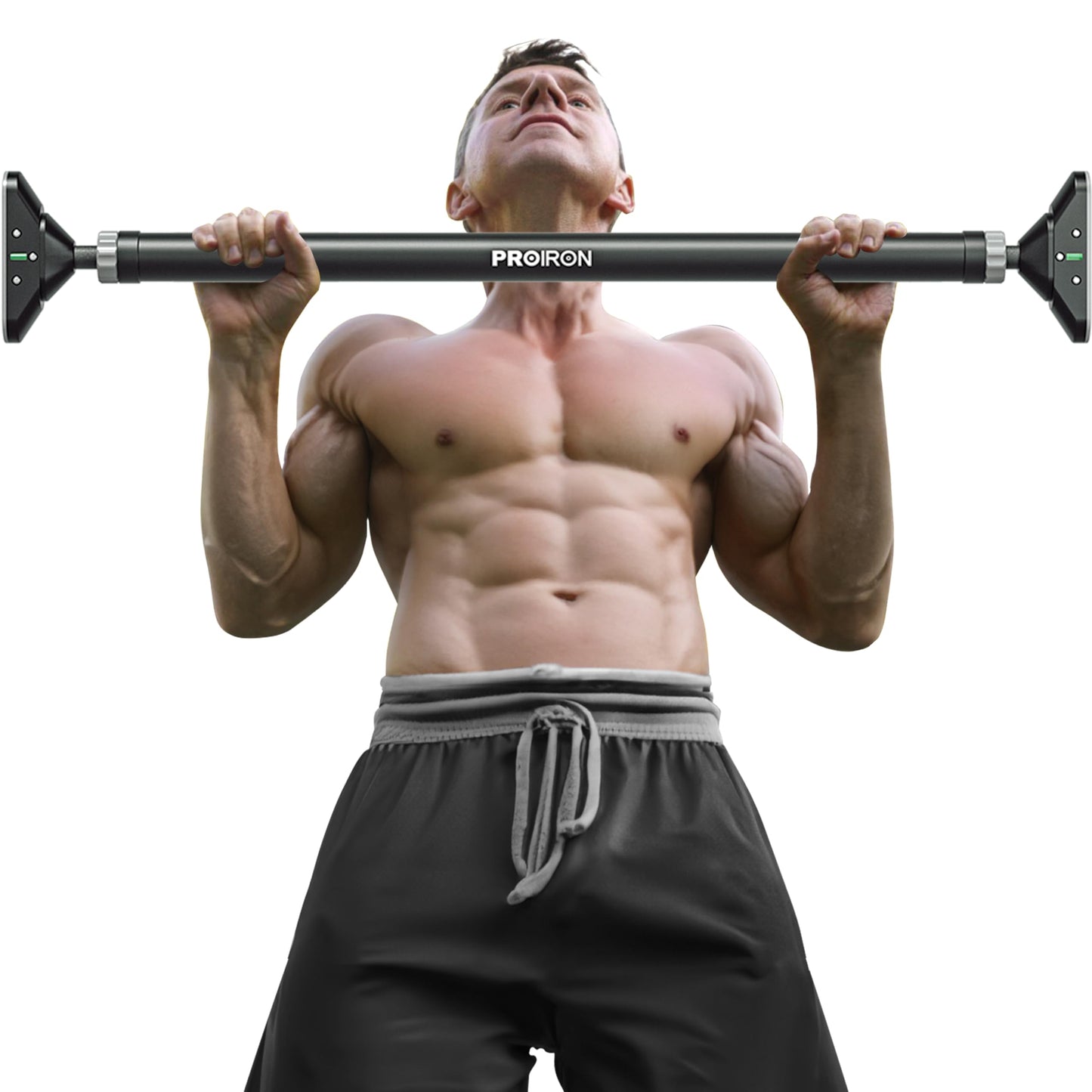 PROIRON Barra de tracción, Barra de Puerta, Ajustable de 72 a 97 cm, se Puede Montar sin Tornillos, Antideslizante, sujeción Segura, Asas de Espuma, Barra dominadas del Marco de la Puerta