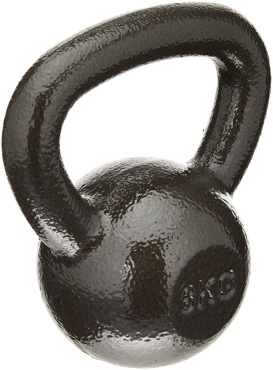 Amazon Basics Pesa rusa de hierro fundido, 8 kg, Negro