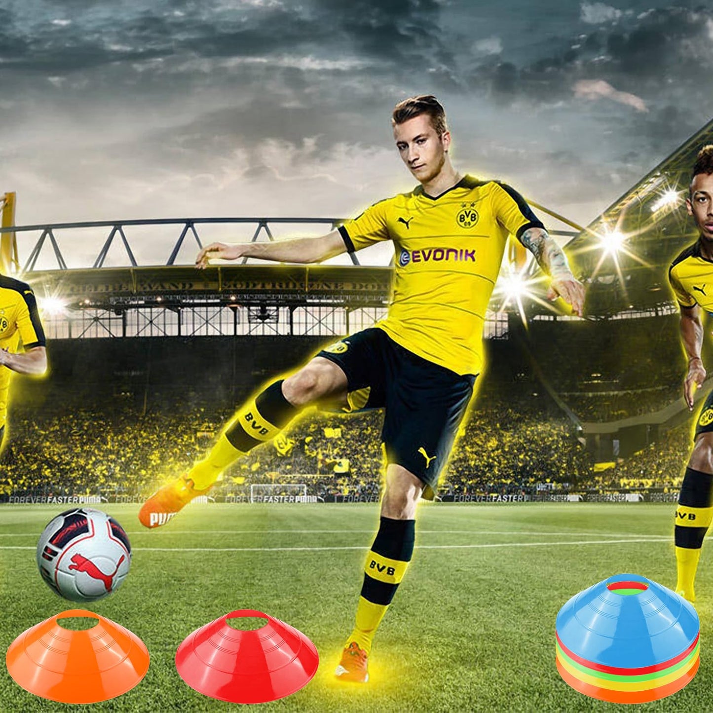 Conos de Entrenamiento Fousenuk con Bolsillo (Pack de 20)