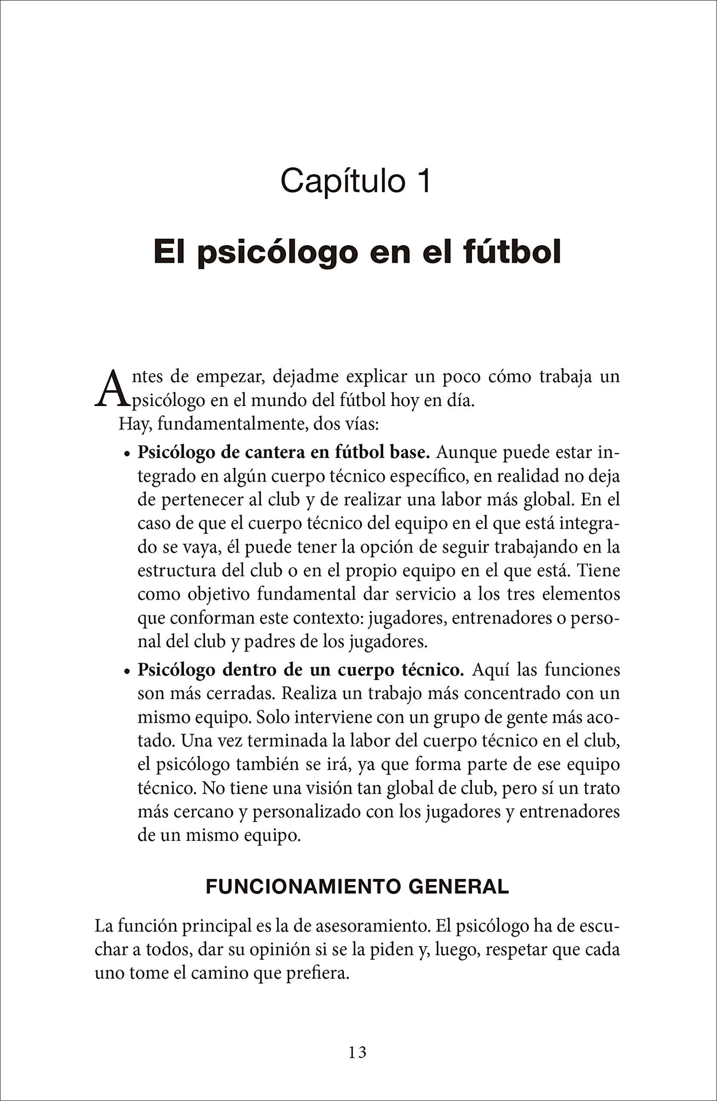 Un psicólogo en tu equipo: Futbolistas de la cabeza a los pies (SIN COLECCION)