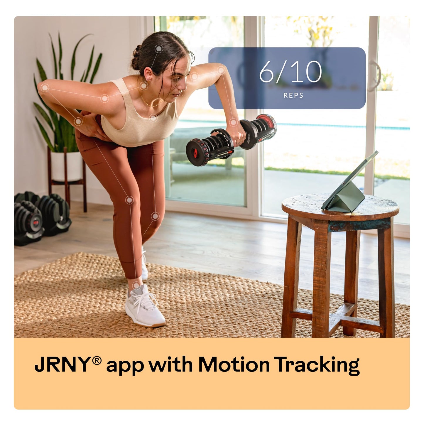 Bowflex SelectTech 1090i, Mancuerna Ajustable (Unidad), Adultos Unisex, Rojo, Negro, Gris, Talla Única