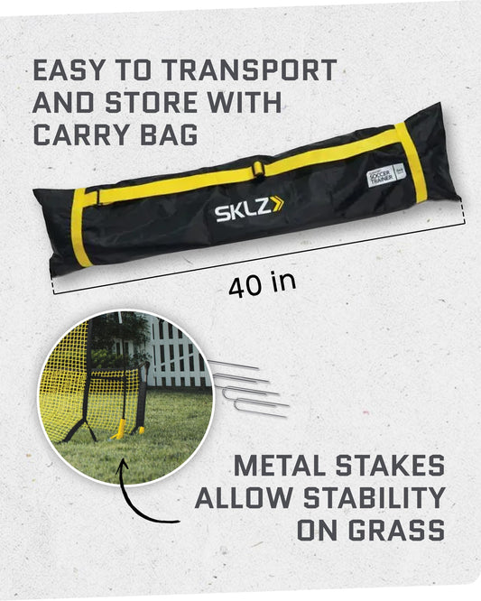 Sklz Quickster Soccer Trainer Entrenador de Fútbol, Unisex-Adult, Negro, Talla Única