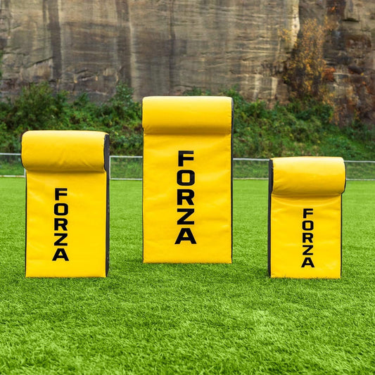 FORZA Escudo de Placaje Rugby con Cuña Superior | Escudo de Entrenamiento de Contacto Resistente para Rugby – Cubierta Impermeable y Costuras Reforzadas – Mini, Juvenil y Sénior (Mini (10-14 Años))