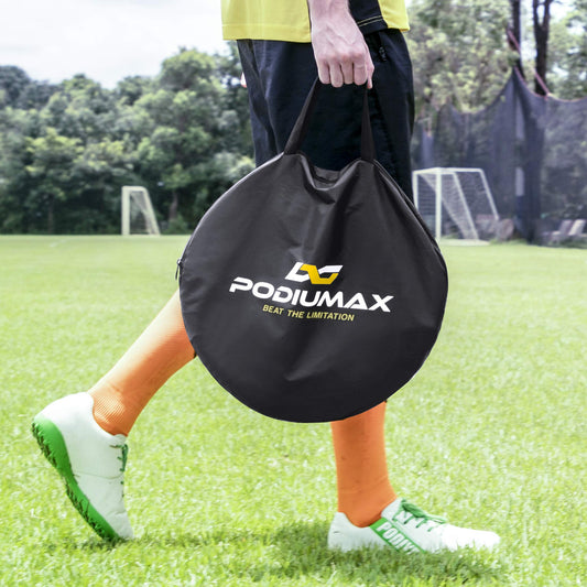 PodiuMax Top Bins - Portería de fútbol, fácil de Fijar y Desmontar a la portería, Juego de 2, para Entrenamiento de precisión de Tiro