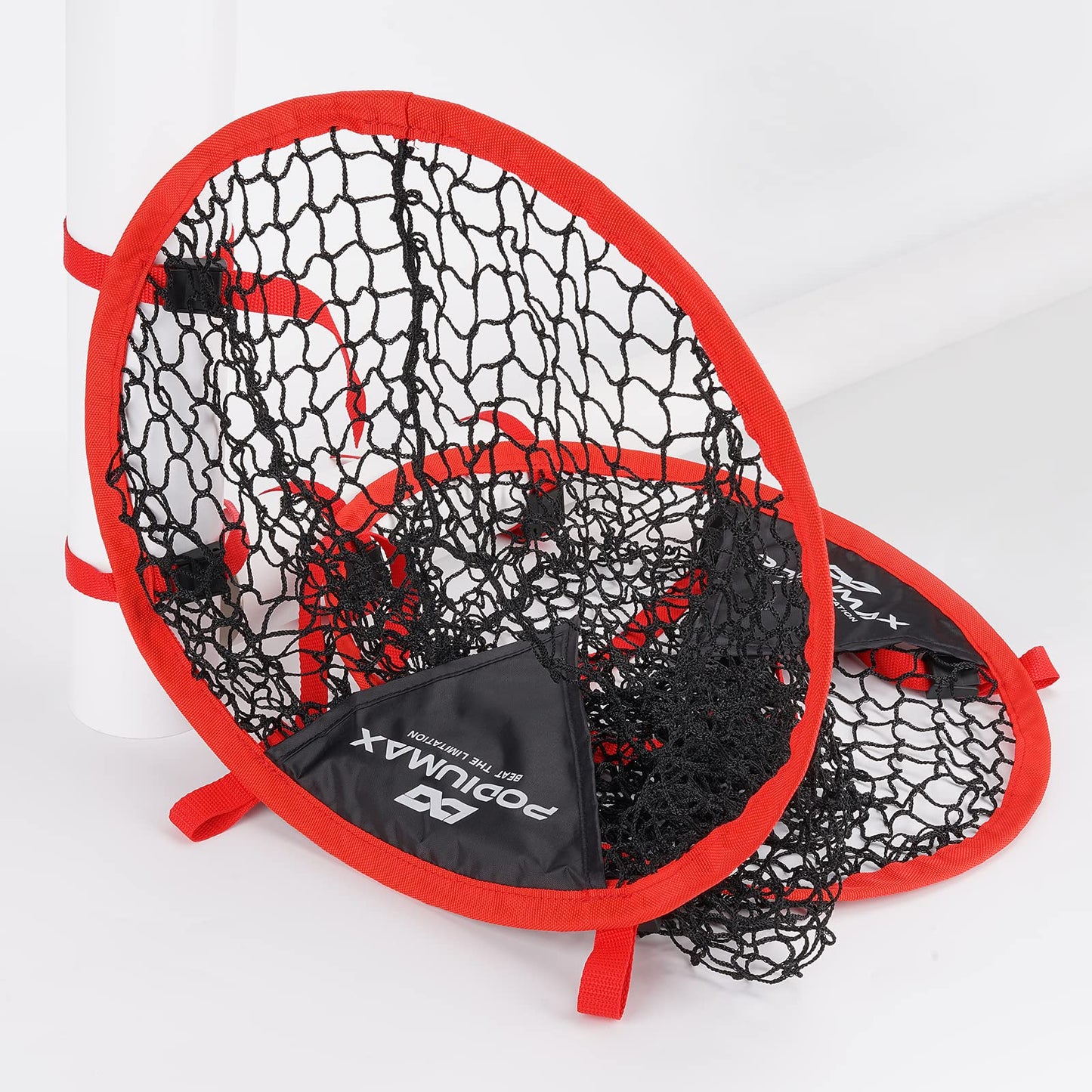 PodiuMax Top Bins - Portería de fútbol, fácil de Fijar y Desmontar a la portería, Juego de 2, para Entrenamiento de precisión de Tiro