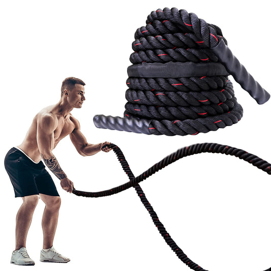 PROIRON Cuerdas de Batalla 9M/12M, Cuerda de Batalla para Gimnasio de Entrenamiento físico, Cuerdas de Ejercicio Pesado de 38mm, Cuerda de ondulación para Entrenamiento de Fuerza