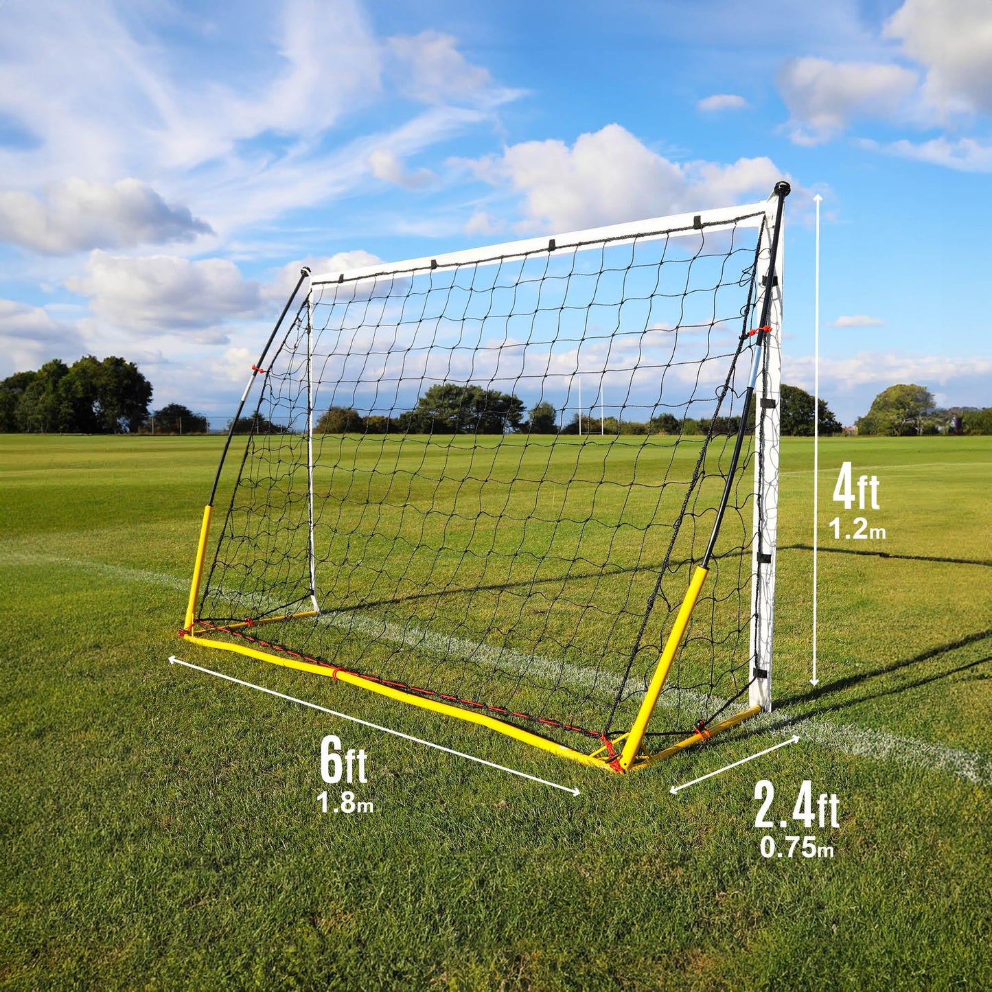 QUICKPLAY Kickster Academy Porteria de Futbol 1.8x1.2m (6x4')