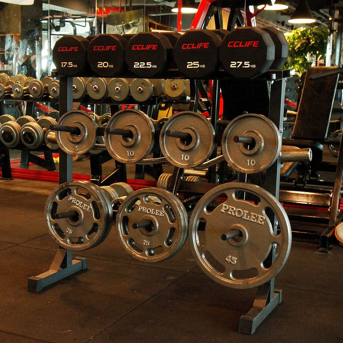 CCLIFE Soporte para mancuernas de acero